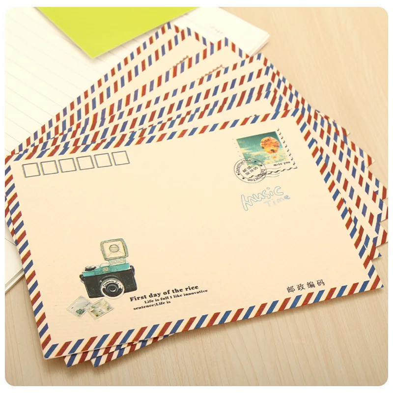 

Kraft Paper Envelope Korean Creative Retro Creative Love Letter Cute Mail Post Postcard Envelope 16pcs/lot 17.5*12.5cm