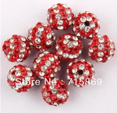 1000 шт./лот CZ хрустальные бусины 10 мм разделительные для диско-шариков DIY в полоску