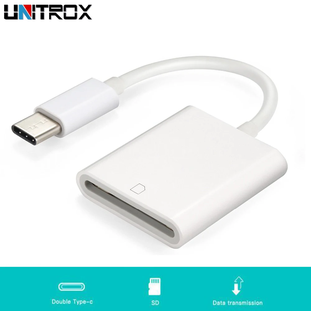 Портативный USB 3 1 Type C для SD SDXC карты цифровой камеры ридер Кабель адаптер Macbook