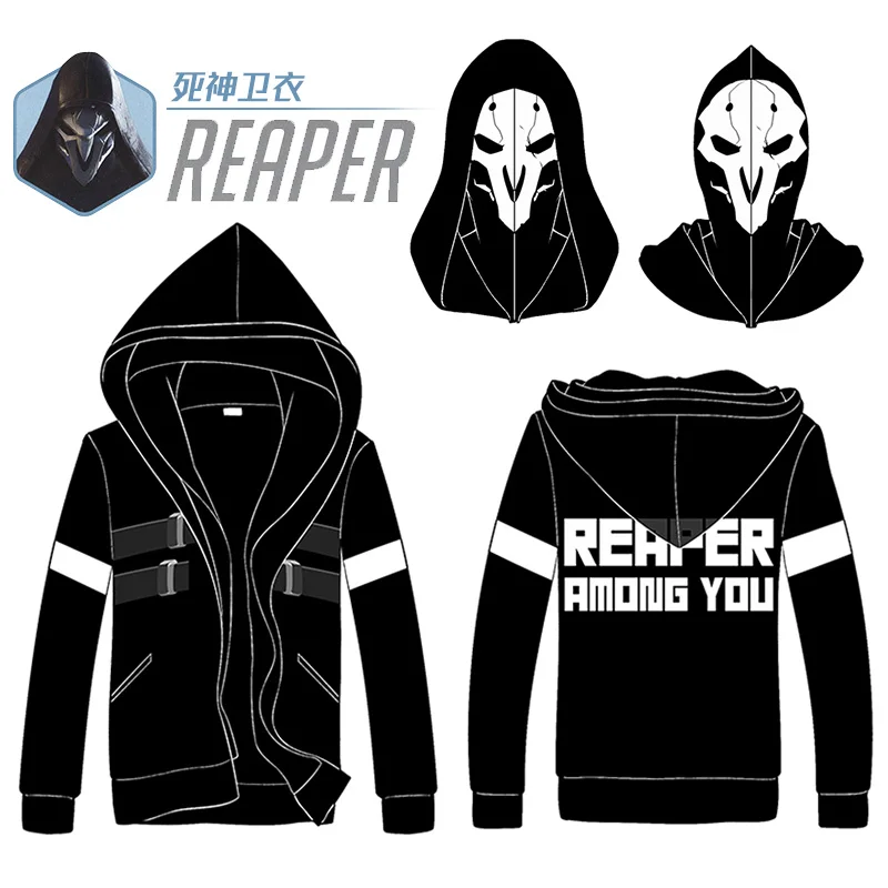 [Фото] 2018 Новый игры OW Reaper Звезда смерти печатных комплект платья из двух частей