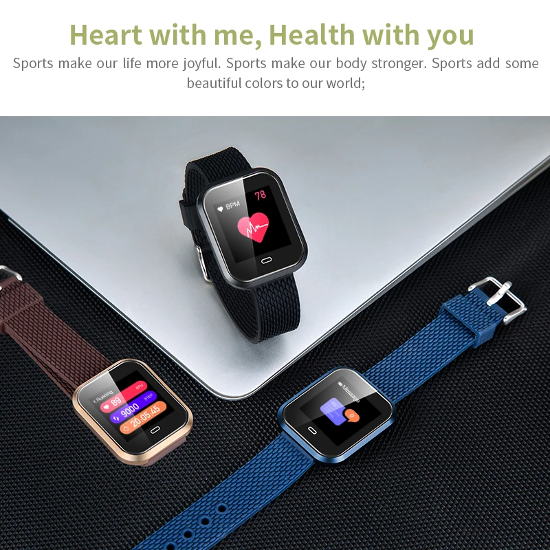 CD16 Смарт-часы Android с монитором пульса и артериального давления Шагомер