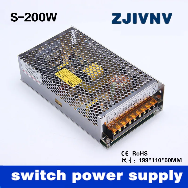200W SMPS switching power supply single output 48V 3.2A CNC Router stepper motor &amp Engraving TYPE:S-200-48 | Обустройство дома