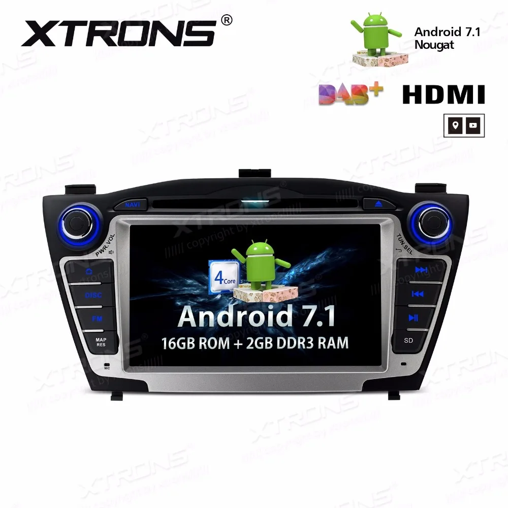 7 &quotОС Android 1 nougat автомобильный DVD для Hyundai Tucson 2009 2015 и ix35 с 2 Гб оперативной памяти