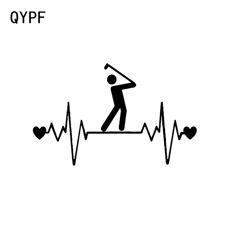 QYPF 15 5*9 7 см модный виниловый автомобильный стикер для гольфа с изображением