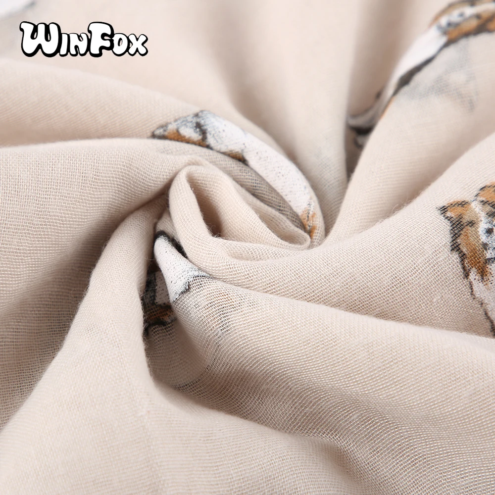 Winfox розовые белые синие кавайные женские шарфы шали | Аксессуары для одежды