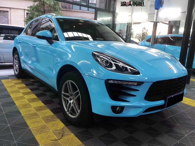 Блестящая синяя глянцевая виниловая пленка автомобильная наклейка автомобиль