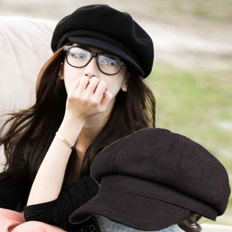 2018 Women Beret Spring Femme Newsboy Hat Autumn Female Adjust Flat Cap Ladies Leisure Chapeau Winter Bone |
