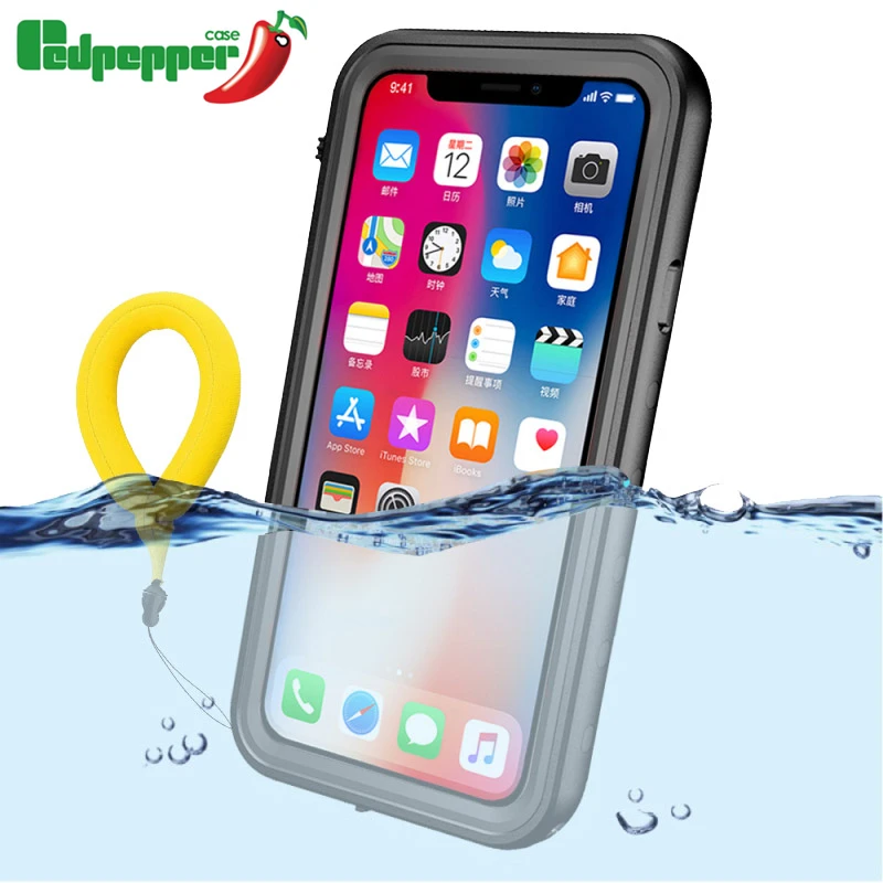 360 полная защита водонепроницаемая сумка чехол для телефона Apple iPhone X XS плавающий