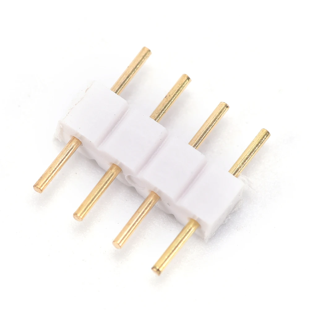 20 шт./лот 4 pin иглы RGB Разъем Мужской Женский адаптер для 3528 5050 SMD светодиодные