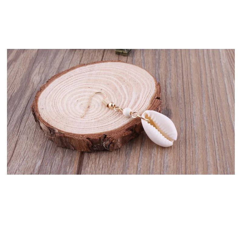 Серьги в виде раковины для женщин и девушек серьги с кулоном Корейском стиле
