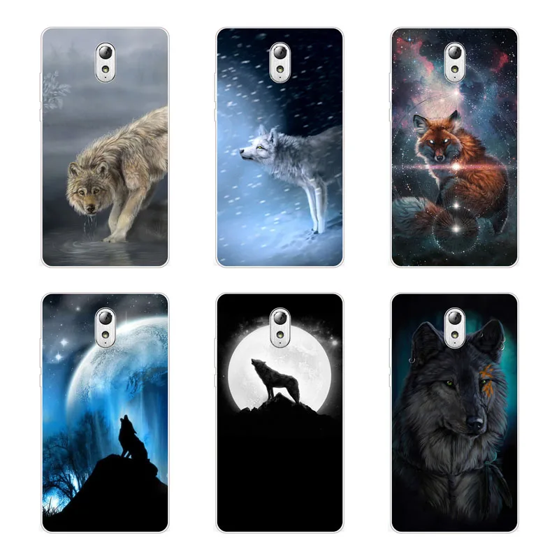 lenovo vibe p1m Case Silicon Wolf beast Painting Soft TPU Back Cover for Vibe P1Ma40 Protect Phone cases shell |