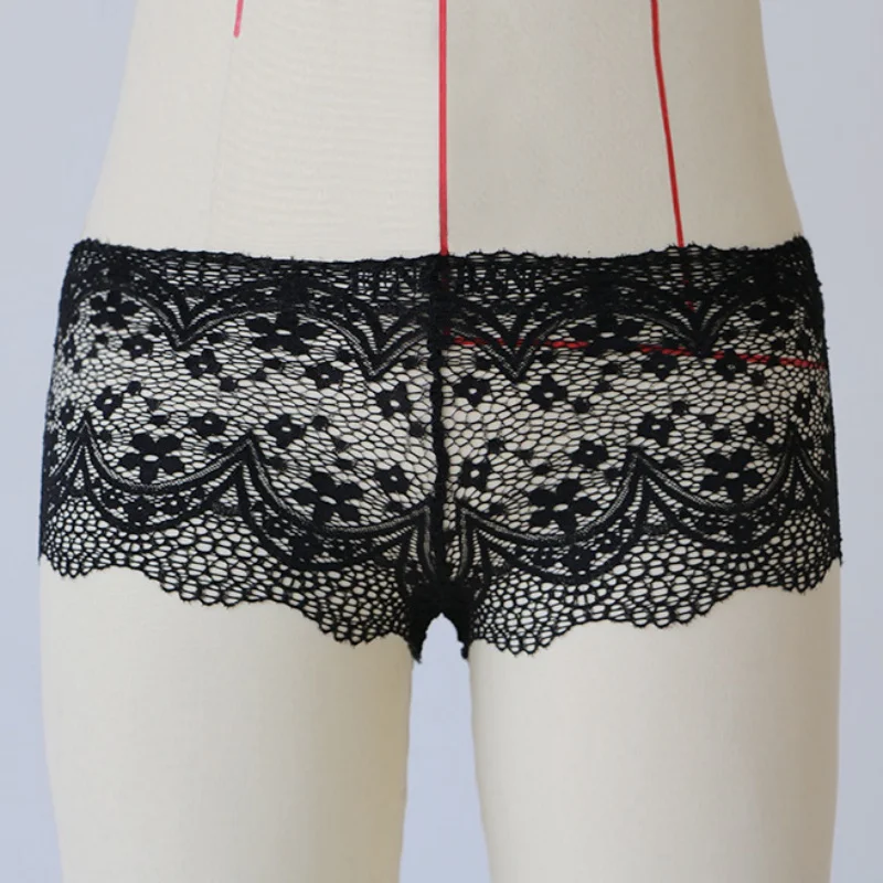 Женские сексуальные кружевные прозрачные трусики со средней талией|lingerie