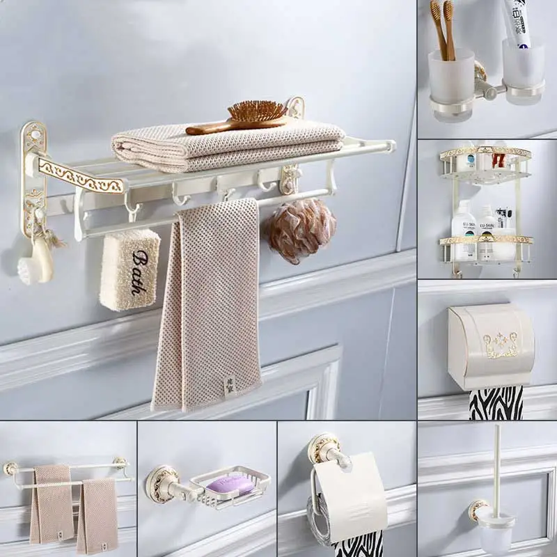 Складная Античная латунная вешалка для банных полотенец держатель активного