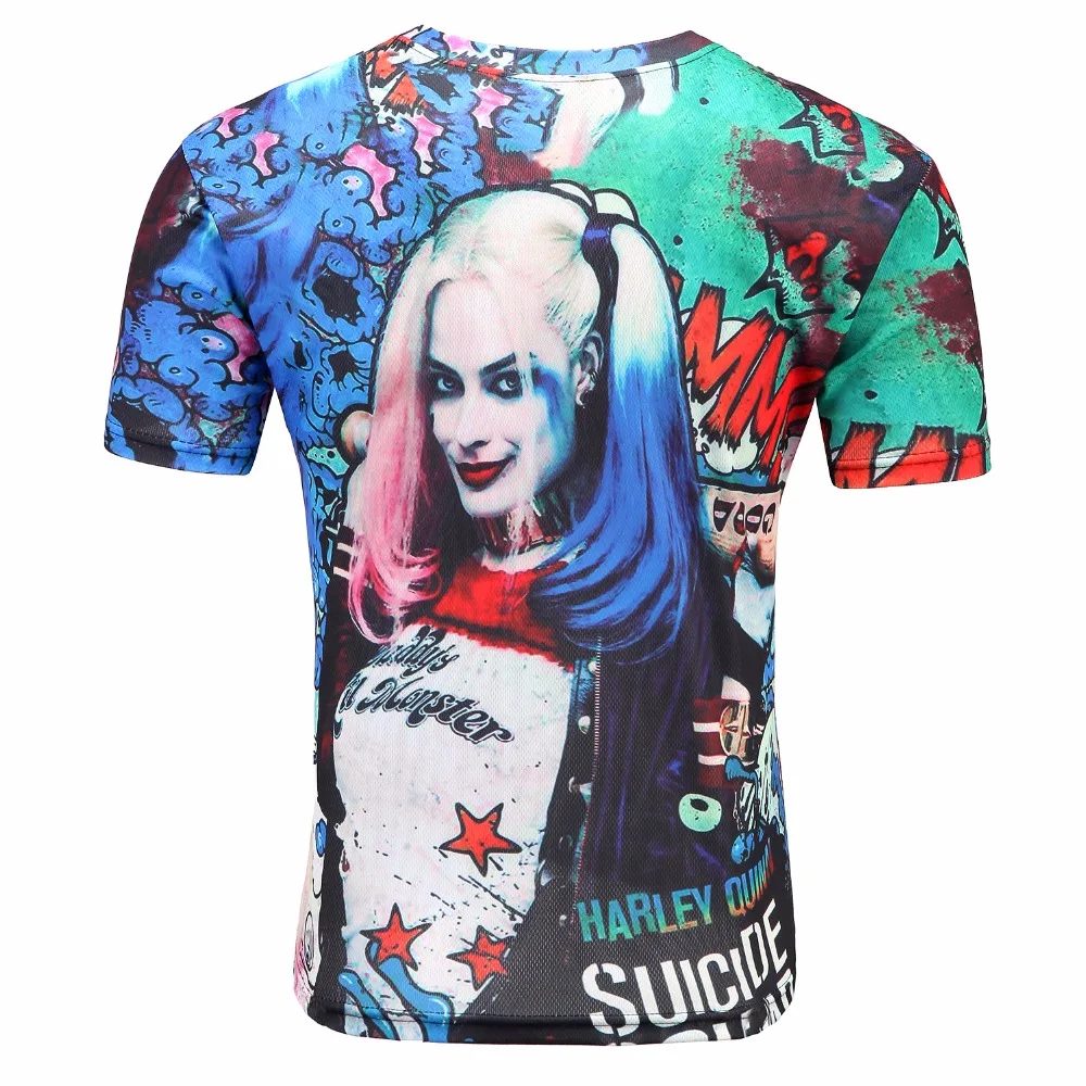 Новинка 2017 Джокер 3D смешные Комиксы Характер с покер Стиль летняя одежда