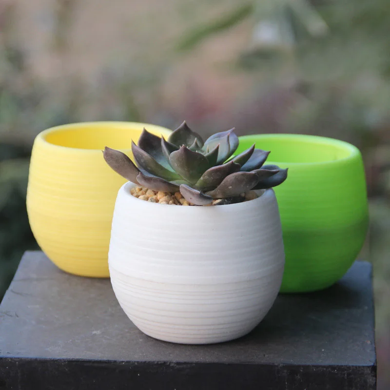Продажа от 1 шт. популярная модель 6 Цвета мини милые офисные декоративный горшок