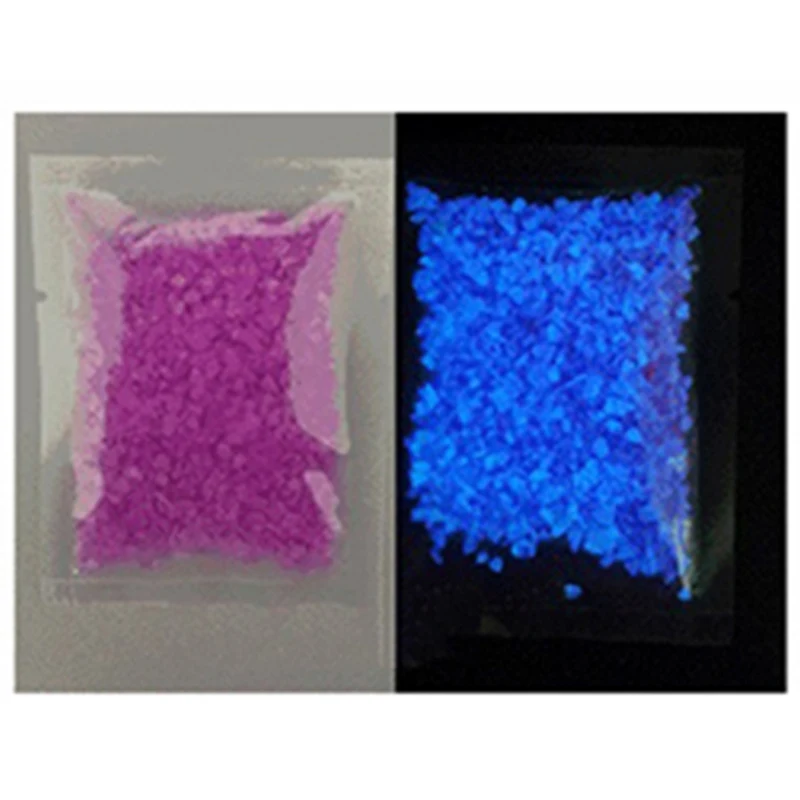 Purple 1 шт. светящиеся песочные камни для сада, парка, дороги, галька, светящиеся в темные узоры для аквариумов, украшение для аквариума, каменные украшения - Цвет: Purple