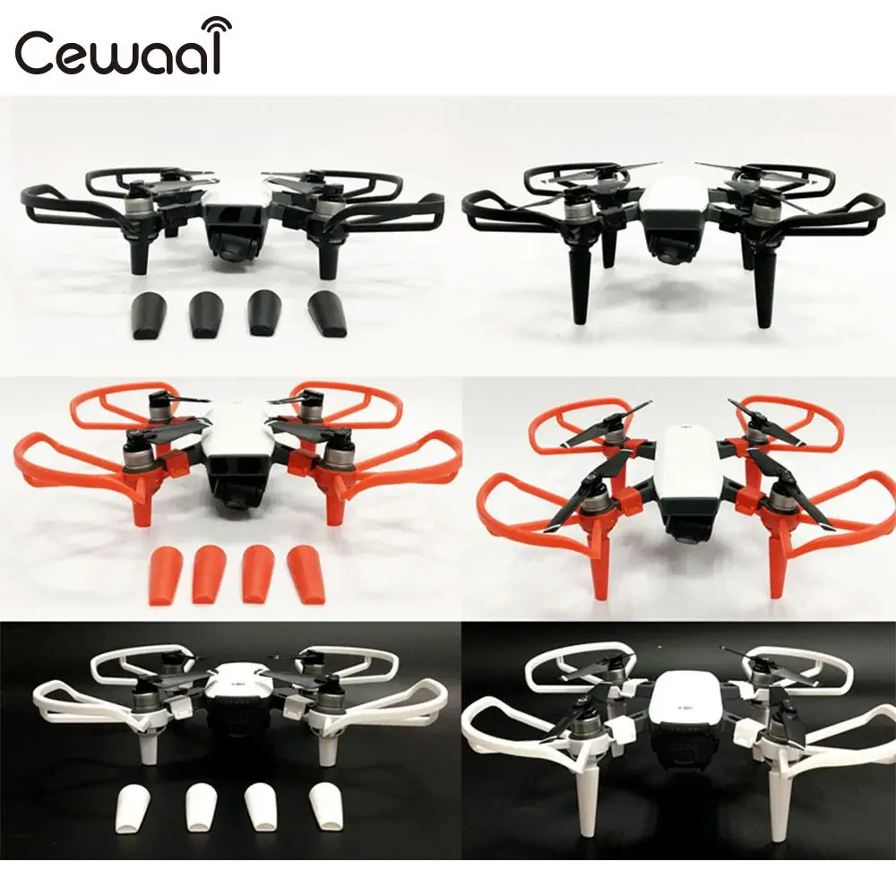 2 в 1 Пропеллер Защита лезвия расширение шасси для DJI Spark RC Drone запчасти |