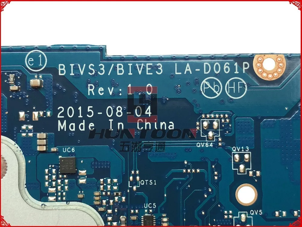 FRU: 5B20K57188 для Lenovo E31 80 материнская плата ноутбука BIVS3/BIVE3 LA D061P SR2EY I5 6200U DDR3 100%