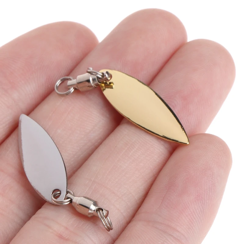 5 шт. рыболовные серебристые золотые блесны с вертлюгом вращающиеся