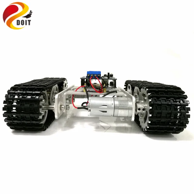 Металлическое шасси для робота танка DOIT Mini T100 Crawler с беспроводным Wi Fi