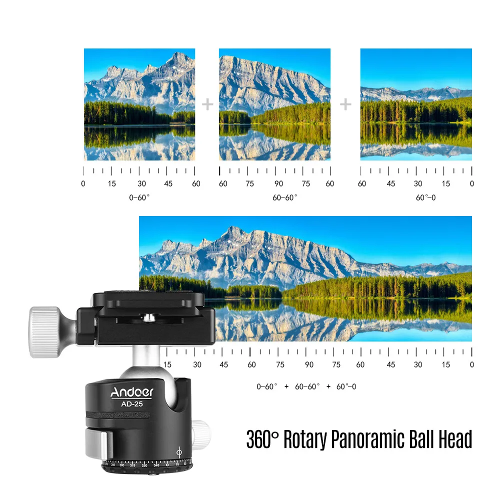Мини штатив Andoer для телефона GoPro Hero 7/6/5/4/3 + Максимальная нагрузка 10кг/22Lbs iPhone X 8 7 Plus
