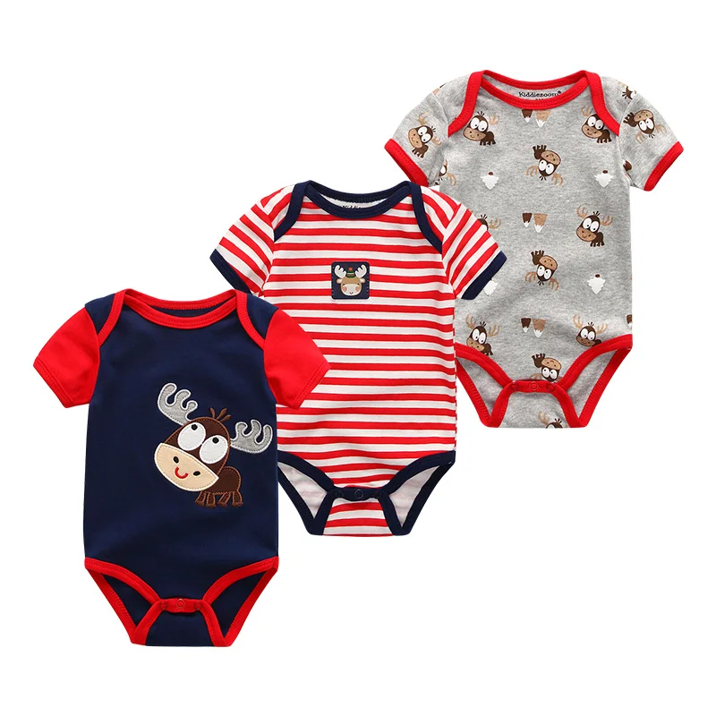 baby boy clothes 3 шт./лот; одежда для маленьких девочек; комбинезон для новорожденных мальчиков; Детский комбинезон с короткими рукавами; Летний комбинезон для малышей с героями мультфильмов; ropa de bebe - Цвет: baby boy clothes
