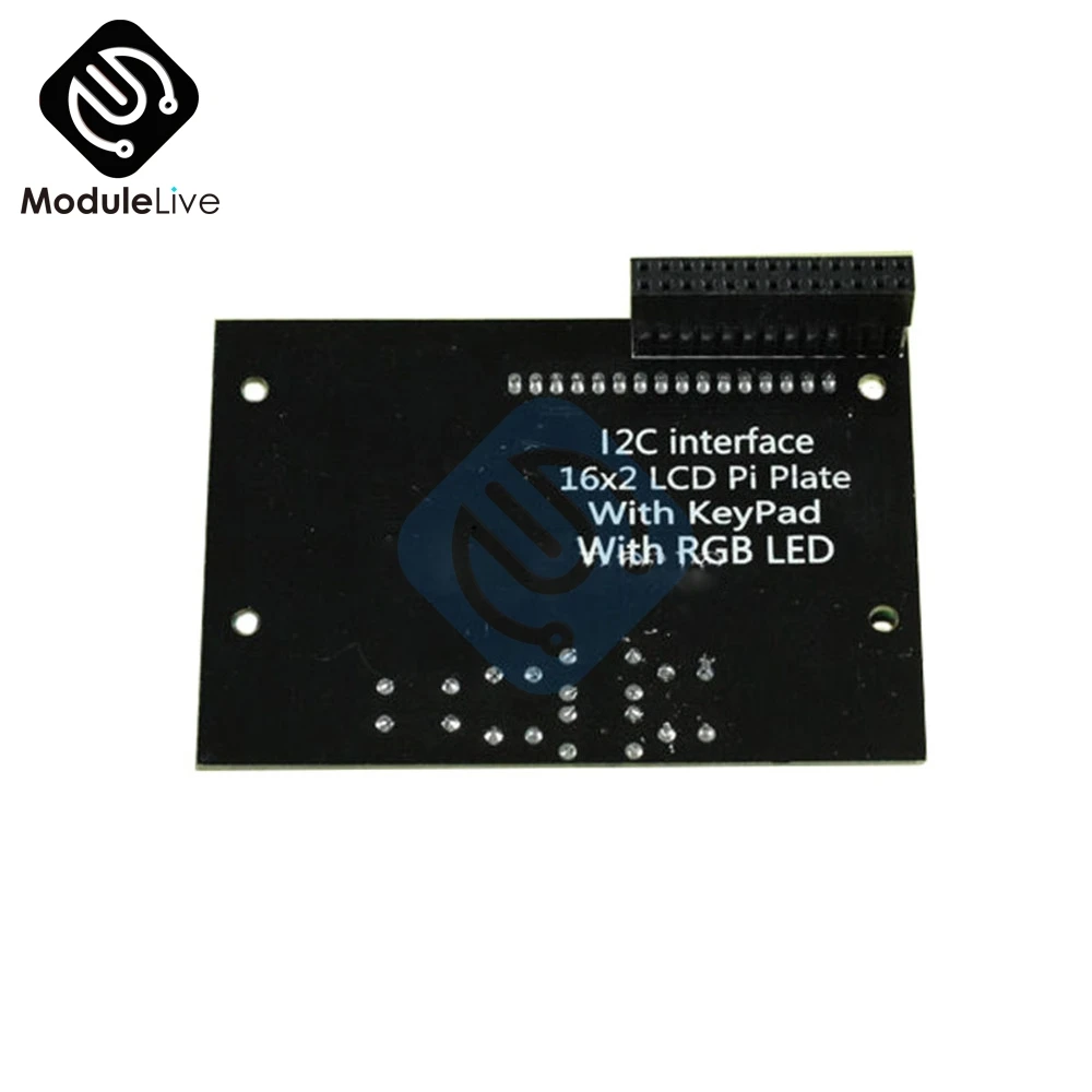 I2C межсоединений интегральных схем Интерфейс 1602 16x2 RGB синий Подсветка символьный светодиодный дисплей Щит Плата расширения для Raspberry Pi
