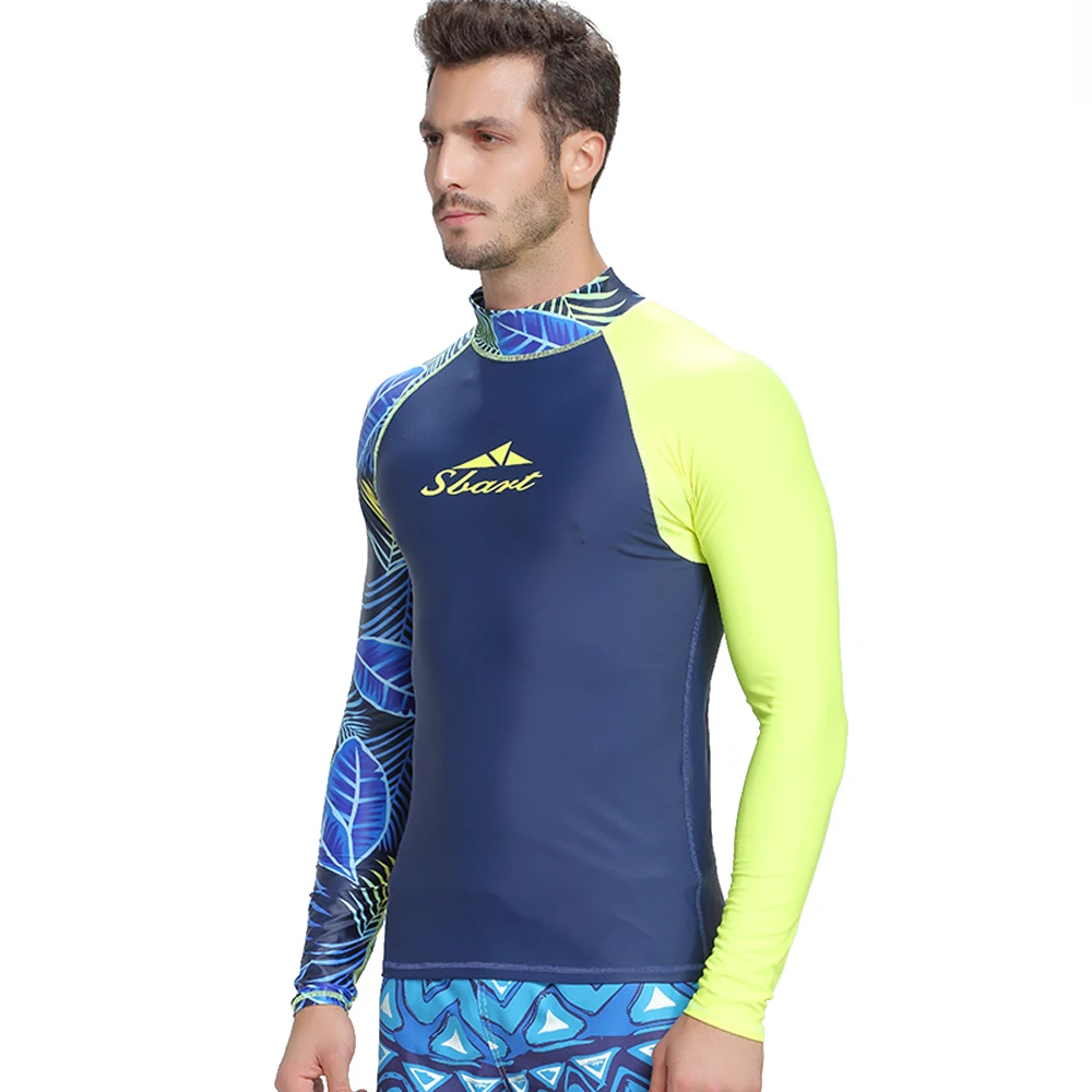 SBART Мужская рубашка rashguard мужской с длинными рукавами купальники Wakeboard Floatsuit топы