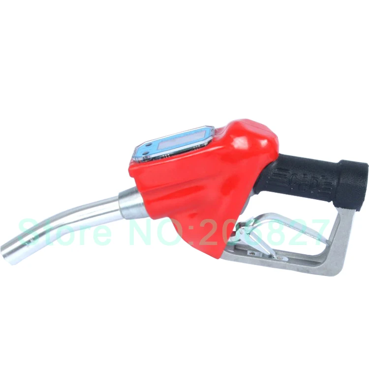 

Fuel Gasoline Diesel Petrol Oil Delivery Gun Nozzle Dispenser With Flow Meter