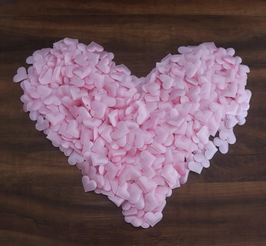 1000 шт. декоративные цветы в форме сердца 3 см| |