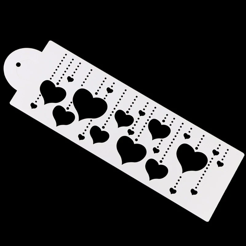 Подвесной трафарет для торта в форме сердца боковой украшение поверхности