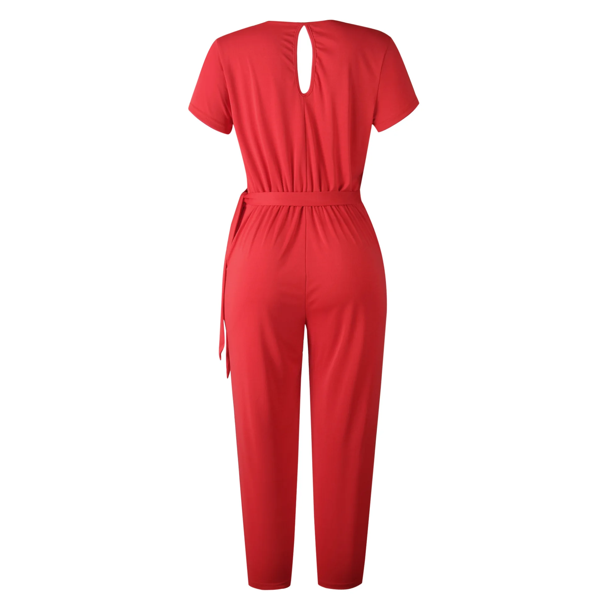 Женский бандажный комбинезон с v образным вырезом сексуальный женский летний