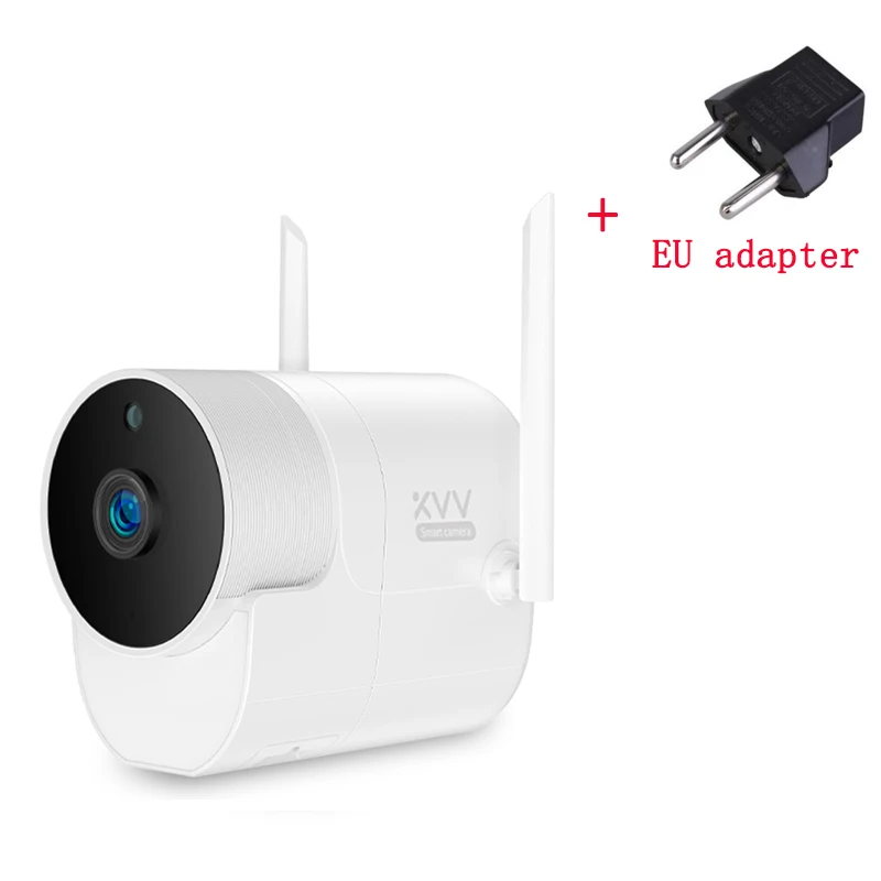 add EU adapter Xiao mi xiaov наружная камера Panora mi c 360 ip-камера s 1080P 180 ° Водонепроницаемая беспроводная Wi-Fi инфракрасная камера ночного видения с приложением mi home - Color: add EU adapter