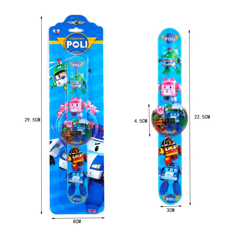 11 стилей robocar poli игрушка мультфильм узор Цифровой 3D проекционные часы светодиодный дисплей детские часы игрушки для мальчиков девочек Relogio