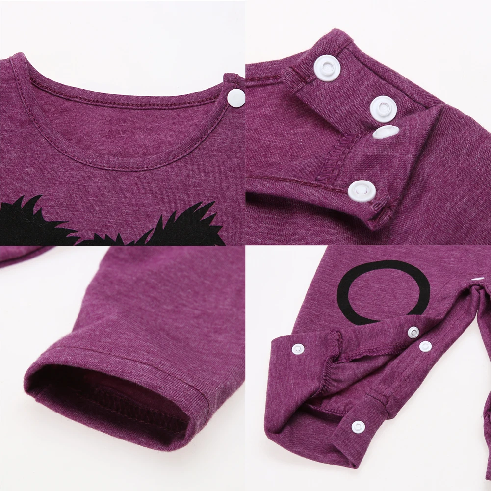 Детский комбинезон с длинными рукавами Модный хлопковый теплый цельный рисунком