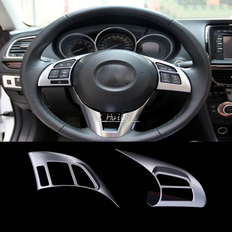 АБС пластик хром Специальный руль пайетки Авто Стайлинг автомобиля Стикеры для