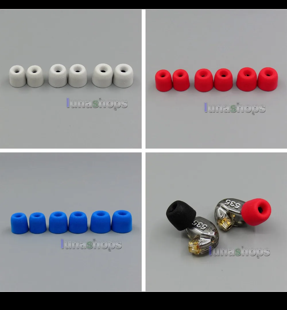Наконечники из пены для наушников с пластиковой трубкой Shure E5c E4c E3c Se530 Se420 Se310 Se210