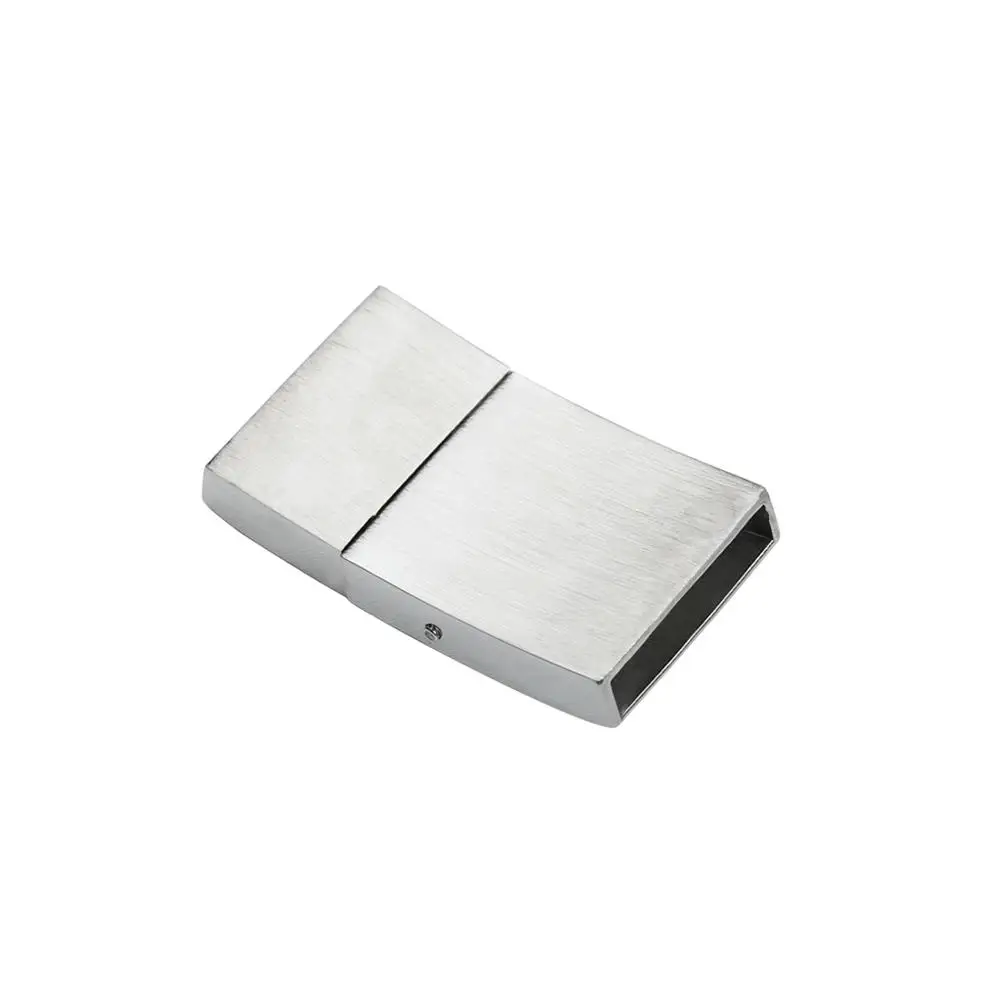Прочные плоские магнитные застежки из нержавеющей стали серебристые концевые
