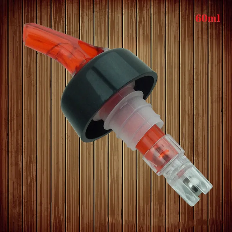 Red 60ml 30-60 мл Quick Shot Spirit Measure вино Pourer Акриловые напитки Вино коктейль жидкий диспенсер масло бутылочный носик домашний бар инструменты - Цвет: Red 60ml
