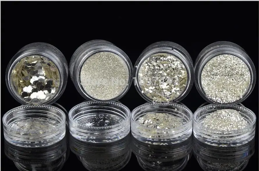 2 шт. серебристые декоративные листы для дизайна ногтей | Красота и здоровье