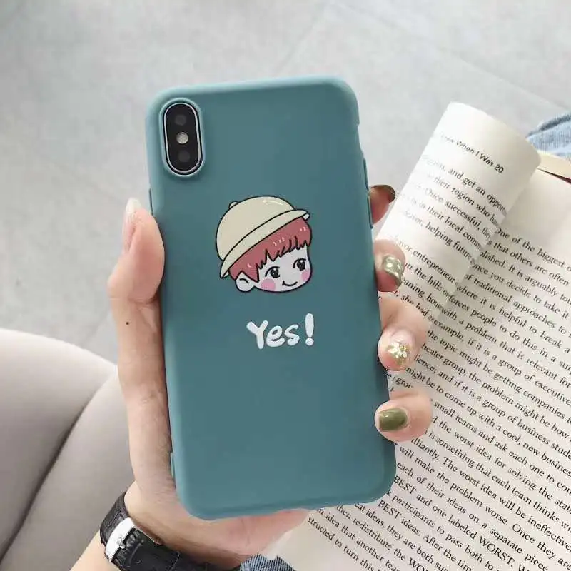 HOKEJ Модный мягкий силиконовый чехол высокого качества для iPhone 6 7 8 Plus X XS XR Max