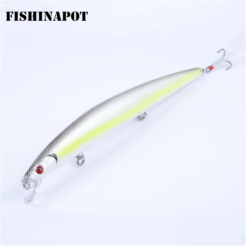 FISHINAPOT 1 шт. длинная большая рыболовная приманка в виде гольяна 18 5 см/22 г с перьями