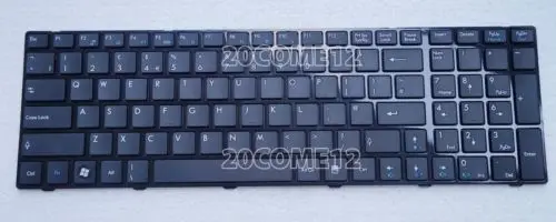 Для MSI A6200 A6203 A6300 A6500 A7200 CR620 CR630 CR650 CR720 Клавиатура ноутбука Великобритании Рамка|laptop