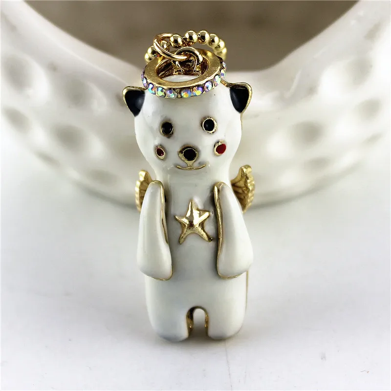 XQ Новая фабрика роскошных модных ювелирных изделий мисс Ангел медведь Эмаль