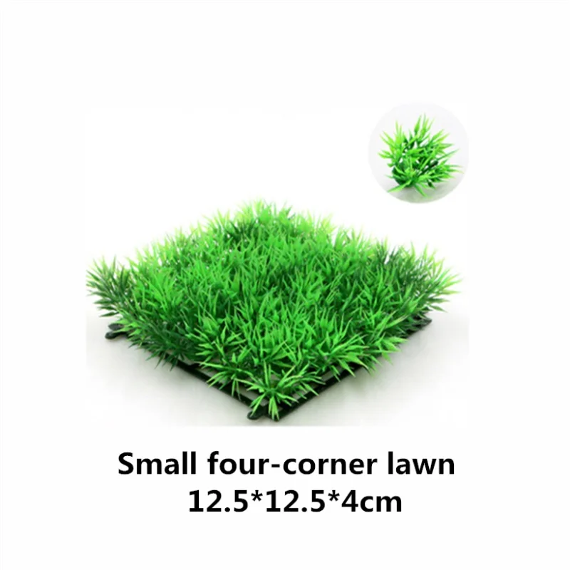 Small Four Corner 4 стиля экологичный пластиковый Искусственный аквариум Зеленые искусственные водные растения лужайка аквариумные растения аксессуары для аквариума - Цвет: Small Four Corner