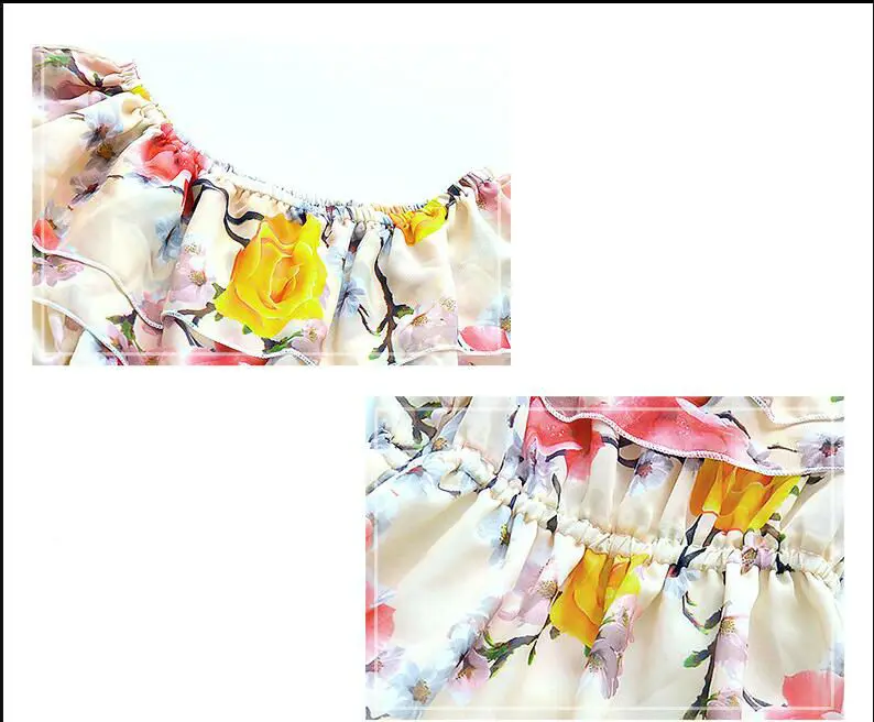 Bohemian Shouderless Teenagers Dress Girls Beach Dresses Strapless Flower Princess Girl Children Summer Kids Clothes | Детская одежда и