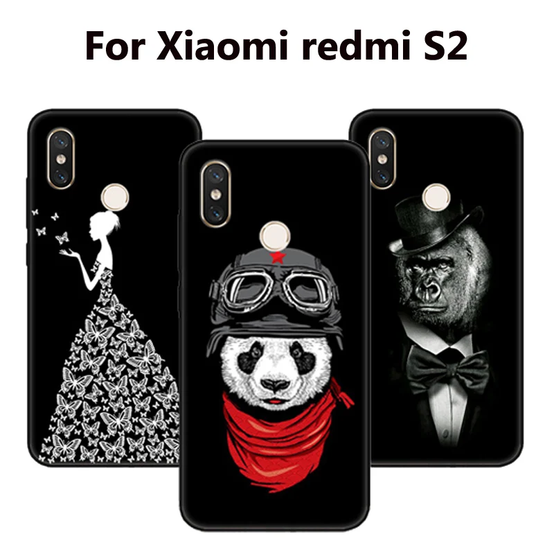 Фото Чехол для Xiaomi redmi S2 5 99 дюйма Силиконовые мягкие чехлы телефонов мультяшный