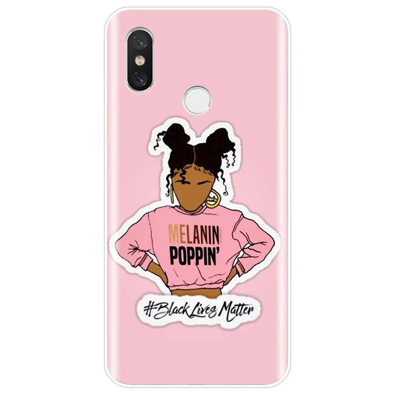 Мягкий силиконовый чехол для телефона Melanin Poppin Aba из ТПУ Для xiaomi 4 4S 5 5C 5S PLUS 6 6X 8 Pro