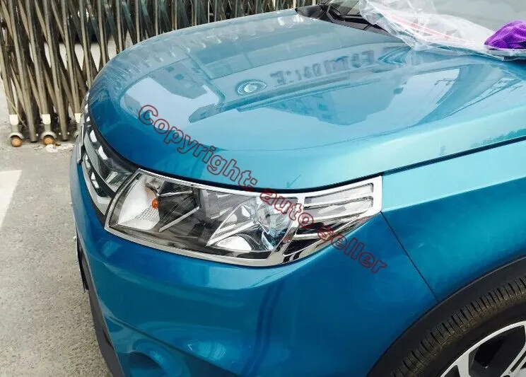 Хромированная накладка на фару из АБС пластика для Suzuki VITARA 2015 2016|for suzuki|trim coverabs chrome