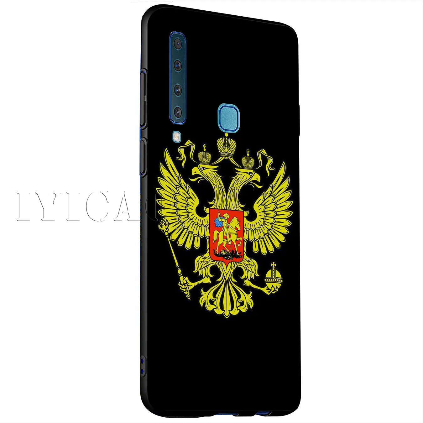 Iyicao герб России флаг Мягкий силиконовый чехол для samsung Galaxy A6 плюс A9 A8 A7 2018 A3 A5 2016 2017